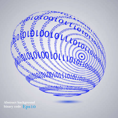 Vector binary code abstract background. Eps10のイラスト素材