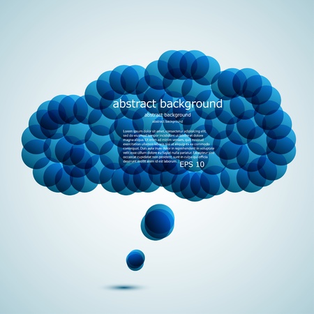 Vector glossy computer cloud. bubble speech. のイラスト素材