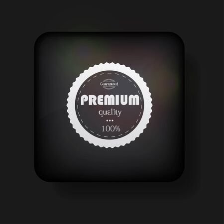 premium quality icon on black. のイラスト素材