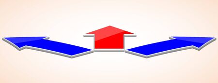  business arrow background. のイラスト素材