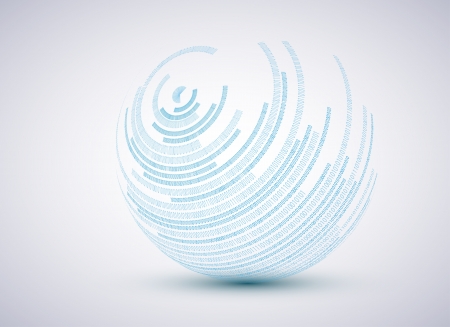 Vector of binary sphere background. - ID:1-13983254 - Royalty Free ...