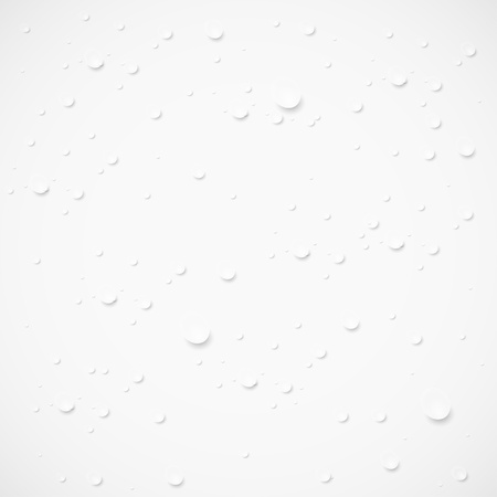  drops on gray background. のイラスト素材