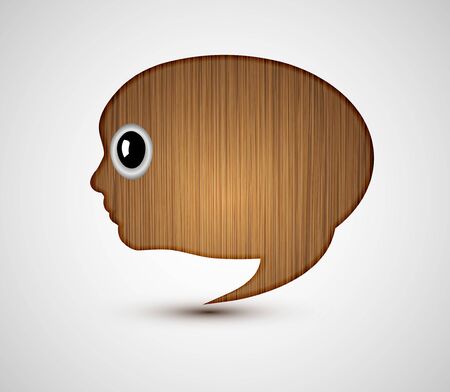 bubble face on gray backgroundのイラスト素材