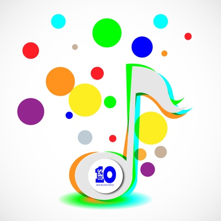 abstract music background のイラスト素材