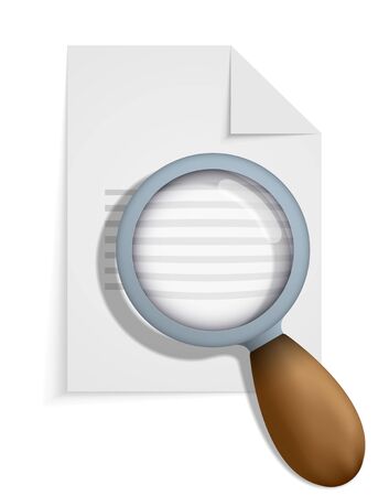 search icon on white backgroundのイラスト素材