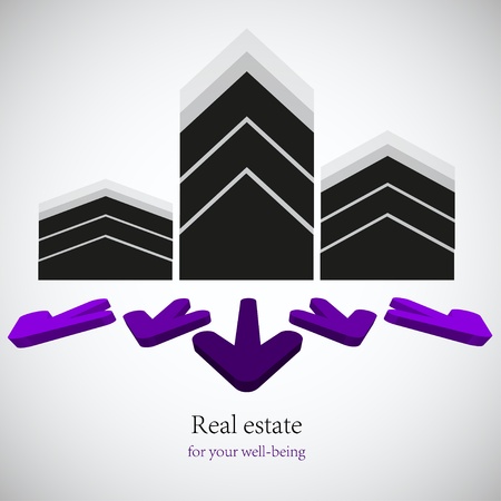 vector real estate background. Eps10のイラスト素材