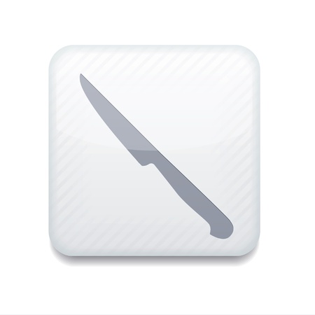 white knife icon. のイラスト素材