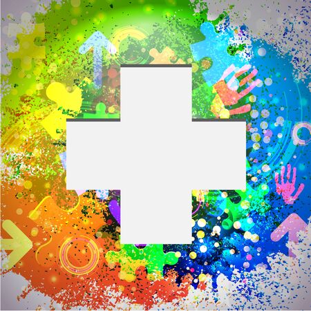 Vector icon. Colorful abstract background. Eps10のイラスト素材