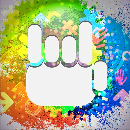 Vector icon. Colorful abstract background. Eps10のイラスト素材