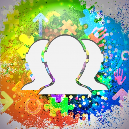 Vector icon. Colorful abstract background. Eps10のイラスト素材