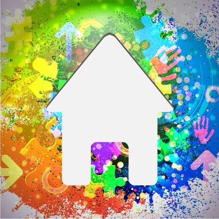 Vector icon. Colorful abstract background. Eps10のイラスト素材