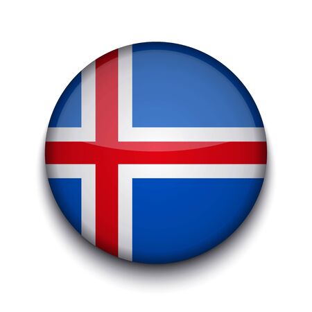 Vector creative circle flag on white background. Eps10のイラスト素材