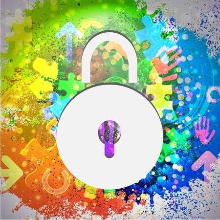 Vector icon. Colorful abstract background. Eps10のイラスト素材