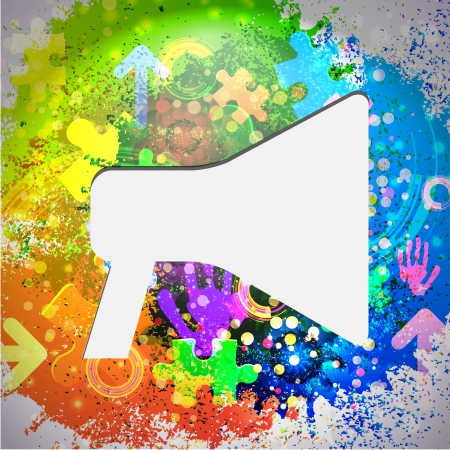 Vector icon. Colorful abstract background. Eps10のイラスト素材