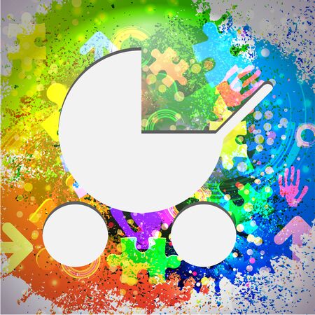 Vector icon. Colorful abstract background. Eps10のイラスト素材