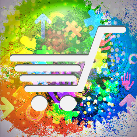 Vector icon. Colorful abstract background. Eps10のイラスト素材