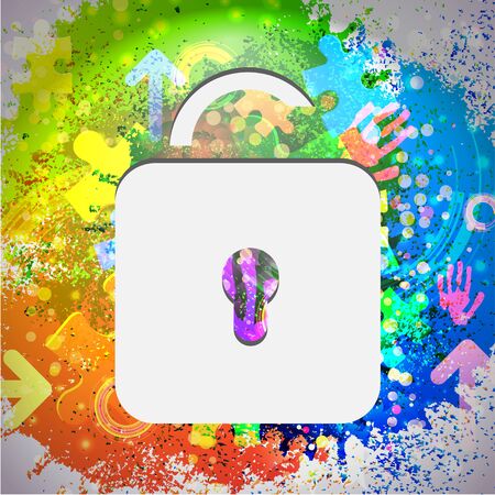 Vector icon. Colorful abstract background. Eps10のイラスト素材