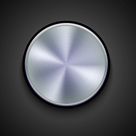 vector metal icon on gray background. Eps10のイラスト素材