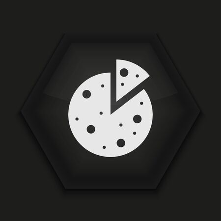 Vector creative icon on black background. Eps10のイラスト素材