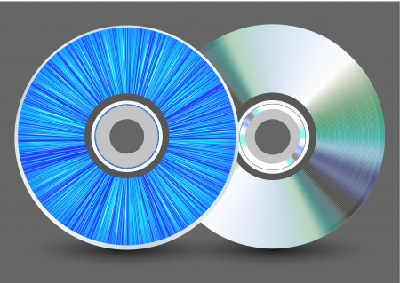 disk on gray background. のイラスト素材