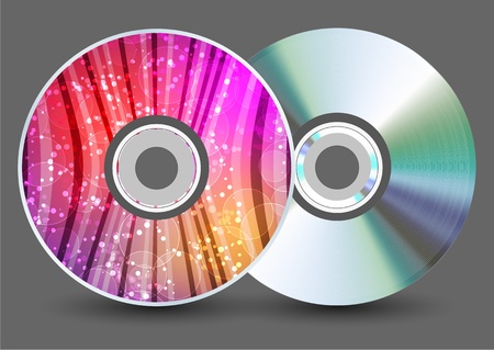 Illustration for Vector disk on gray background. Eps10 - Royalty Free Image