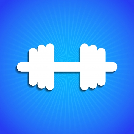 Vector icon on blue background. Eps10のイラスト素材