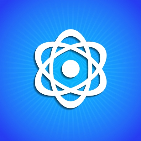 icon on blue background. のイラスト素材