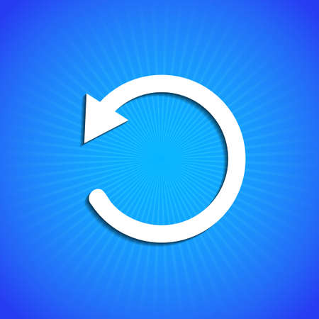 Vector icon on blue background. Eps10のイラスト素材
