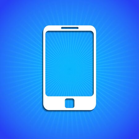 Vector icon on blue background. Eps10のイラスト素材