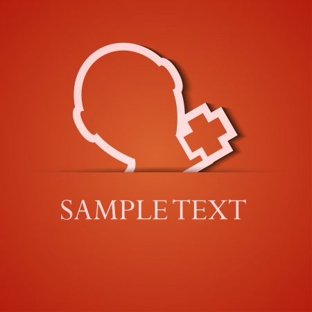 background. Orange icon applique.のイラスト素材