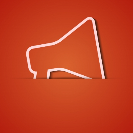 background. Orange icon applique.のイラスト素材