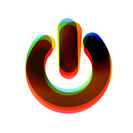 abstract icon on white background.