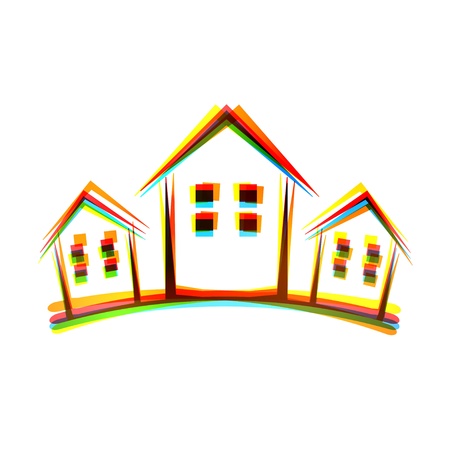 abstract icon on white background.のイラスト素材