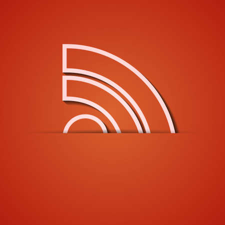 background. Orange icon applique.のイラスト素材