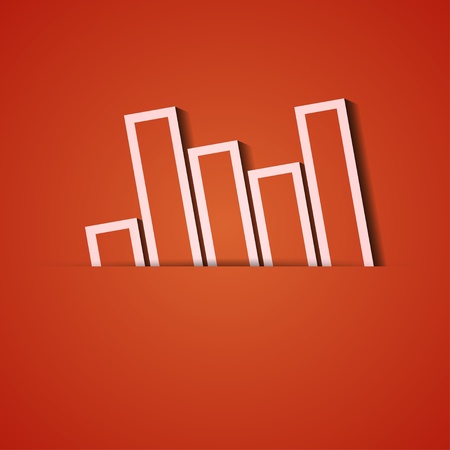 background. Orange icon applique.のイラスト素材