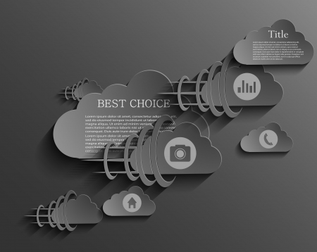 cloud background. のイラスト素材