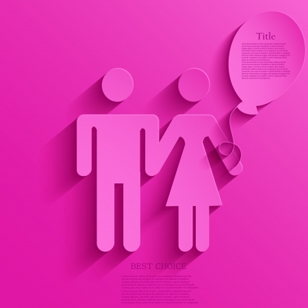 couple icon background. のイラスト素材