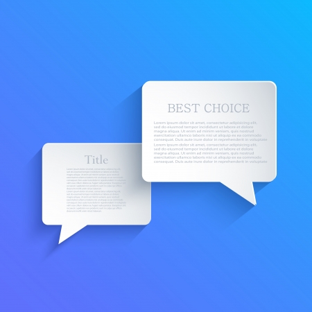 Vector bubble speech background. Eps10のイラスト素材