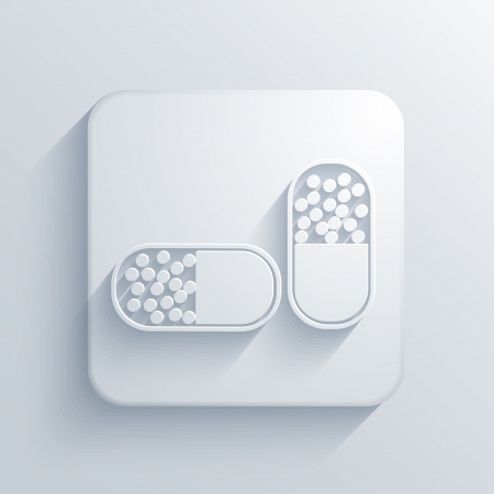 Vector light square icon. Eps10のイラスト素材