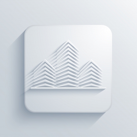 Vector light square icon. Eps10のイラスト素材
