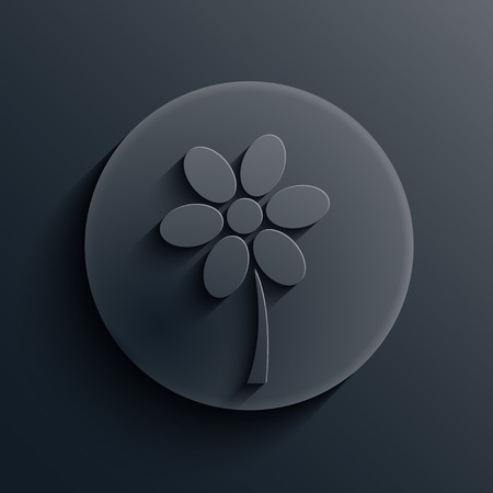 dark circle icon. のイラスト素材