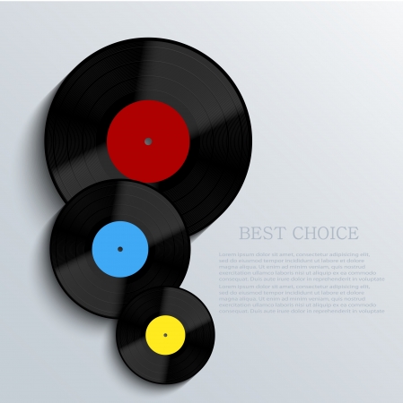 Old vinyl record background. のイラスト素材