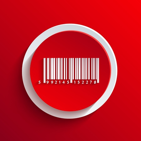 Vector red circle icon.のイラスト素材