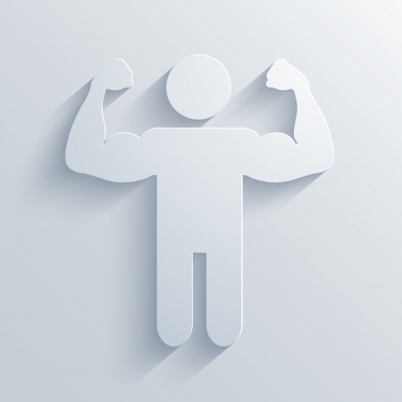 Vector Muscled Body background. のイラスト素材
