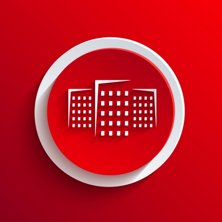 Vector red circle icon.のイラスト素材