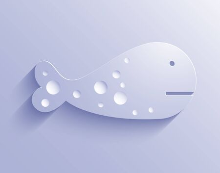 Vector whale background.のイラスト素材