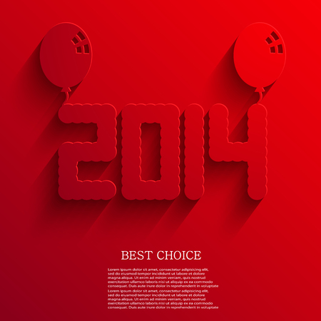 vector new year 2014 background. Eps10のイラスト素材