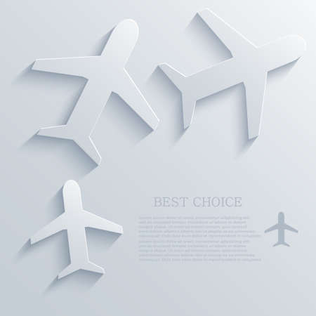 Vector airplane icon background. Eps10のイラスト素材