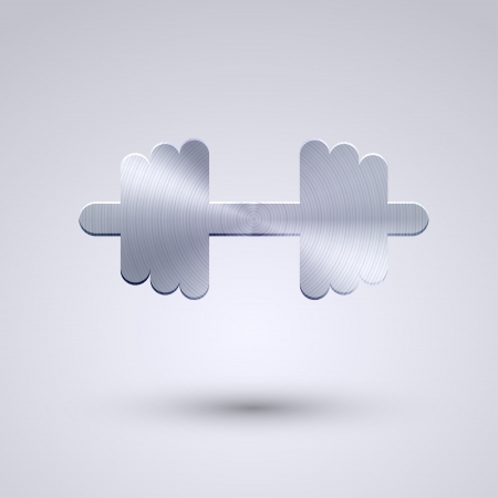 Vector full metal icon on blue のイラスト素材