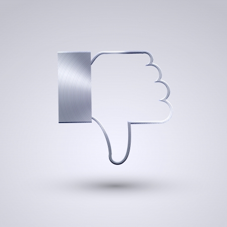 Vector full metal icon on blue のイラスト素材